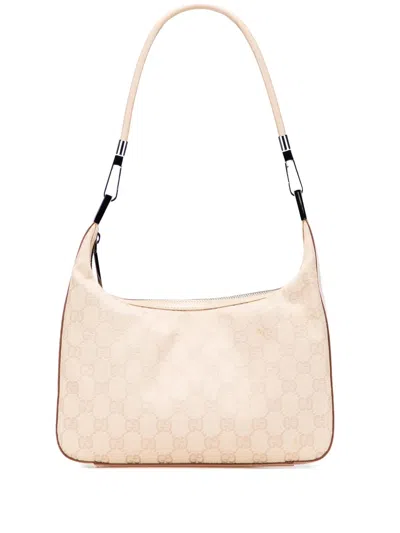 Pre-owned Gucci 2000-2015 Gg Canvas Shoulder Bag In Brown