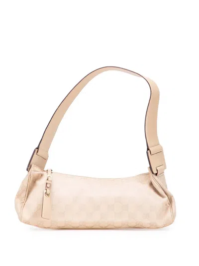 Pre-owned Gucci 2000-2015 Gg Canvas Shoulder Bag In Brown