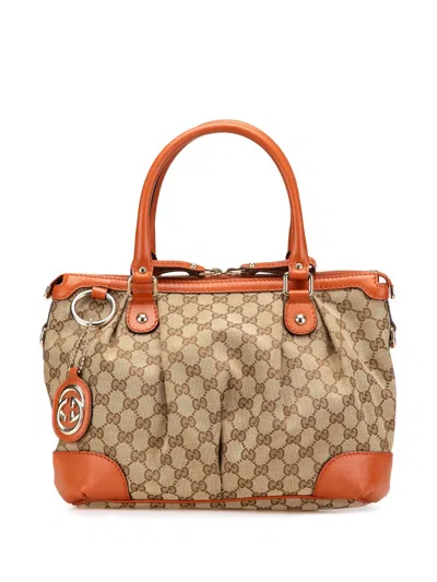 Pre-owned Gucci 2000-2015 Gg Canvas Sukey Satchel