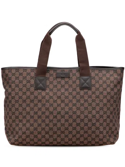 Pre-owned Gucci 2000-2015 Gg Canvas Tote Bag