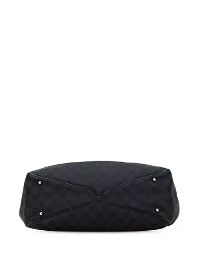 Pre-owned Gucci 2000-2015 Gg Canvas Tote Bag In Black