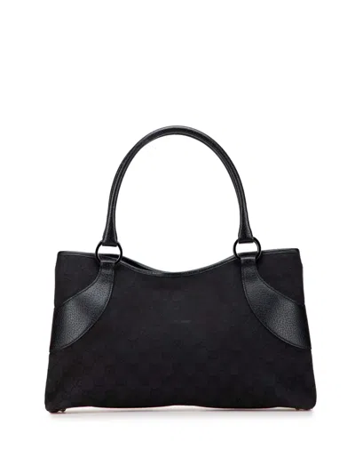 Pre-owned Gucci 2000-2015 Gg Canvas Tote Bag In Black