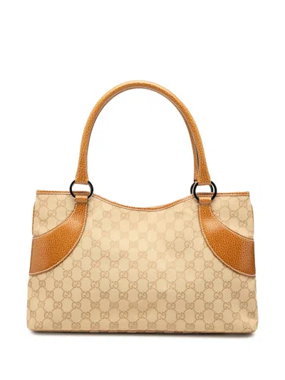 Pre-owned Gucci 2000-2015 Gg Canvas Tote Bag In Brown
