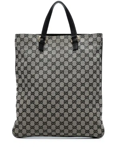 Pre-owned Gucci 2000-2015 Gg Canvas Tote Bag In Brown