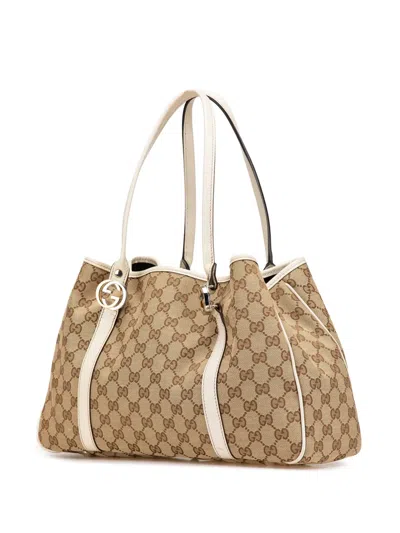 Pre-owned Gucci 2000-2015 Gg Canvas Twins Tote Bag