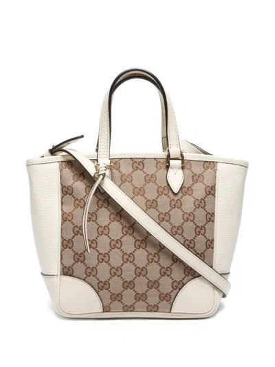 Pre-owned Gucci 2000-2015 Gg-canvas Two-way Handbag