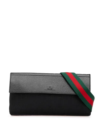 Pre-owned Gucci 2000-2015 Gg Canvas Web Crossbody Bag