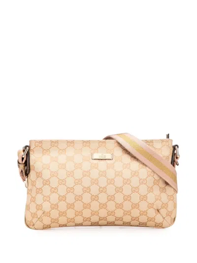 Pre-owned Gucci 2000-2015 Gg Canvas Web Crossbody Bag