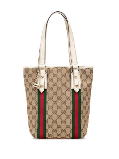 Pre-owned Gucci 2000-2015 Gg Canvas Web Jolicoeur Tote Bag