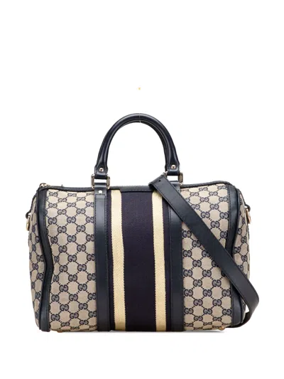 Pre-owned Gucci 2000-2015 Gg Canvas Web Joy Boston Bag Satchel