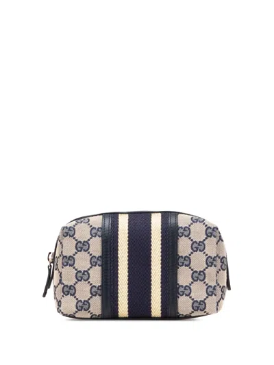 Pre-owned Gucci 2000-2015 Gg Canvas Web Pouch