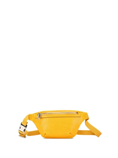 Pre-owned Gucci 2000-2015 Gg Embossed Belt Bag In Yellow