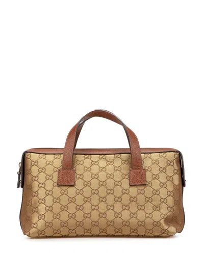 Pre-owned Gucci 2000-2015 Gg Lurex Handbag In Gold