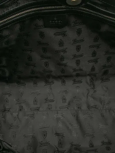 Pre-owned Gucci 2000-2015 Gg Neoprene Techno Tag Tote Bag In Black
