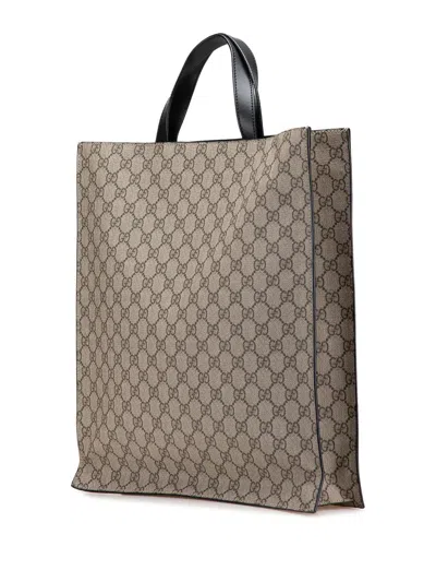 Pre-owned Gucci 2000-2015 Gg Supreme Convertible Soft Tote Satchel