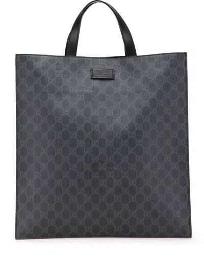 Pre-owned Gucci 2000-2015 Gg Supreme Convertible Soft Tote Satchel