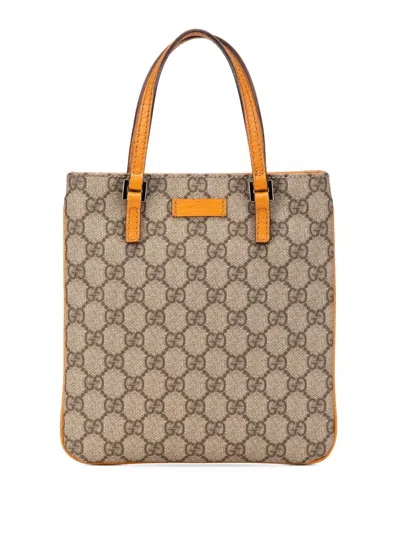 Pre-owned Gucci 2000-2015 Gg Supreme Handbag In 褐色
