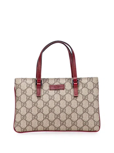 Pre-owned Gucci 2000-2015 Gg Supreme Handbag In Brown