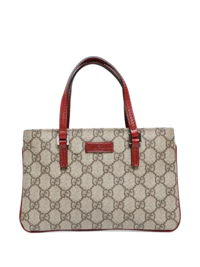 Pre-owned Gucci 2000-2015 Gg Supreme Mini Bag In Neutral