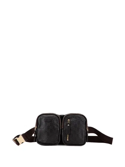 Pre-owned Gucci 2000-2015 Ssima Belt Bag In Black