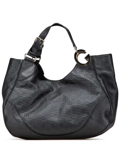 Pre-owned Gucci 2000-2015 Ssima Charlotte Tote Bag In Black