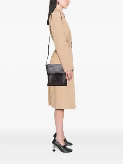 Pre-owned Gucci 2000-2015 Ssima Crossbody Bag In Brown