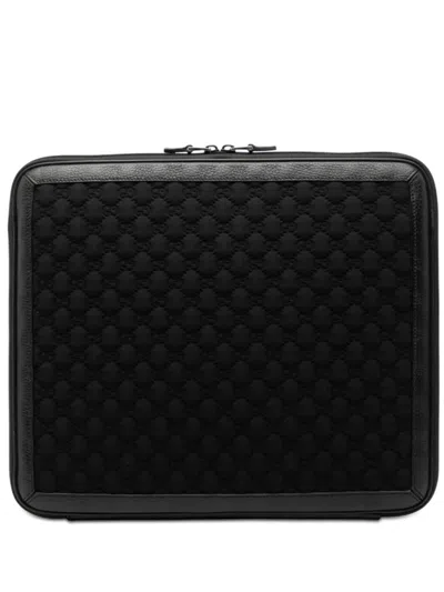 Pre-owned Gucci 2000-2015 Ssima Laptop Case Clutch Bag In Black