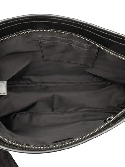 Pre-owned Gucci 2000-2015 Ssima Web Crossbody Bag In Black