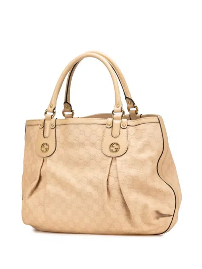 Pre-owned Gucci 2000-2015 Large Ssima Scarlett Tote Bag