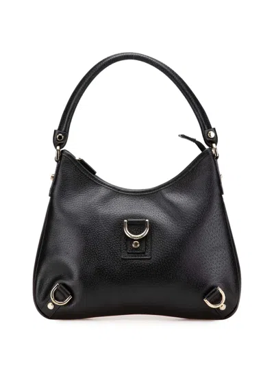 Pre-owned Gucci 2000-2015 Leather Abbey D Ring Shoulder Bag In Black