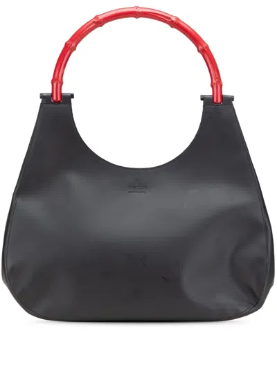 Pre-owned Gucci 2000-2015 Leather Bamboo Handbag