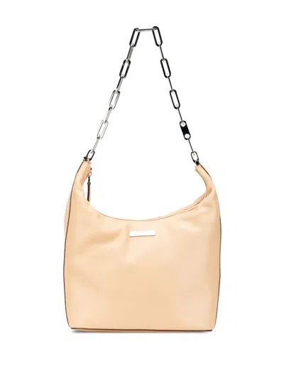 Pre-owned Gucci 2000-2015 Leather Chain Shoulder Bag In Brown