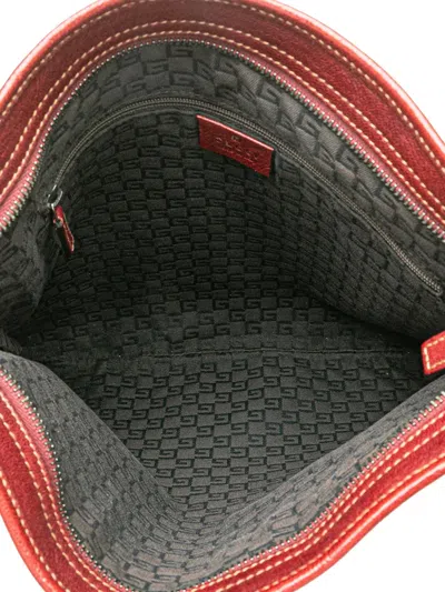 Pre-owned Gucci 2000-2015 Leather Crossbody Bag In Red