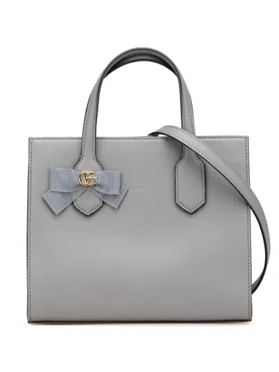 Pre-owned Gucci 2000-2015 Leather Gg Ribbon Satchel