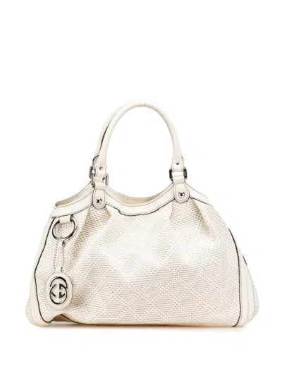 Pre-owned Gucci 2000-2015 Medium Diamante Raffia Sukey Tote Bag