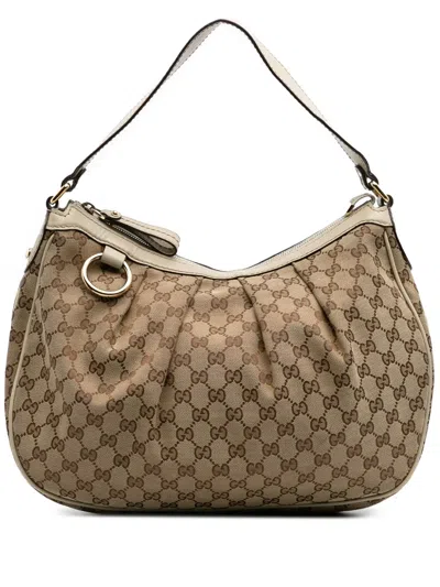 Pre-owned Gucci 2000-2015 Medium Gg Canvas Sukey Shoulder Bag