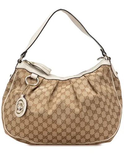 Pre-owned Gucci 2000-2015 Medium Gg Canvas Sukey Shoulder Bag