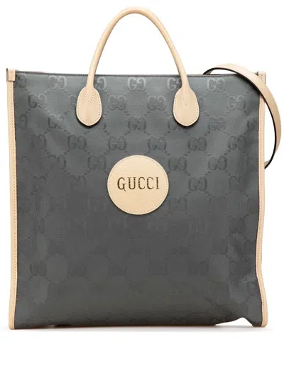 Pre-owned Gucci 2000-2015 Medium Gg Nylon Off The Grid Convertible Tote Satchel