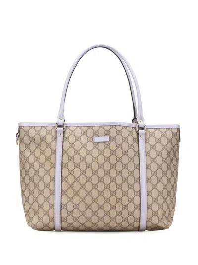 Pre-owned Gucci 2000-2015 Medium Gg Supreme Joy Tote Bag In Brown