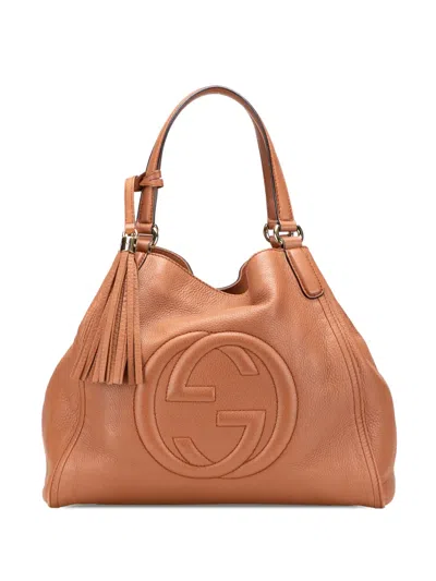 Pre-owned Gucci 2000-2015 Medium Leather Soho Cellarius Tote Bag