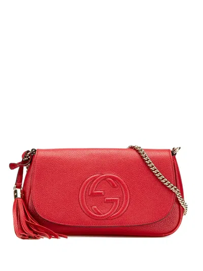 Pre-owned Gucci 2000-2015 Medium Leather Soho Chain Flap Crossbody Bag