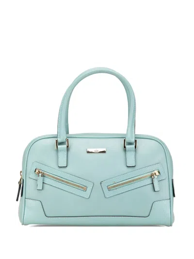 Pre-owned Gucci 2000-2015 Microssima Capri Handbag In Blue