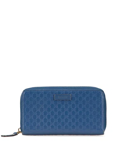Pre-owned Gucci 2000-2015 Microssima Zip Around Wallet Long Wallets