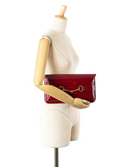 Pre-owned Gucci 2000-2015 Patent Bright Bit Clutch Bag