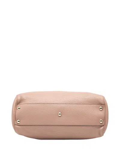 Pre-owned Gucci 2000-2015 Small Calfskin Bamboo Shopper Satchel In Pink