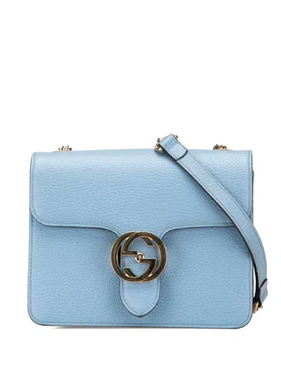 Pre-owned Gucci 2000-2015 Small Dollar Calfskin Interlocking G Crossbody Bag