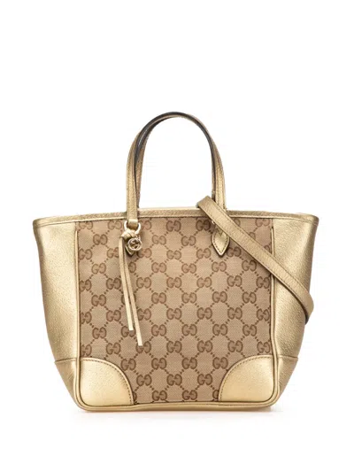 Pre-owned Gucci 2000-2015 Small Gg Canvas Bree Satchel