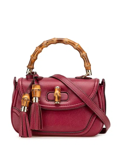 Pre-owned Gucci 2000-2015 Small Leather New Bamboo Satchel