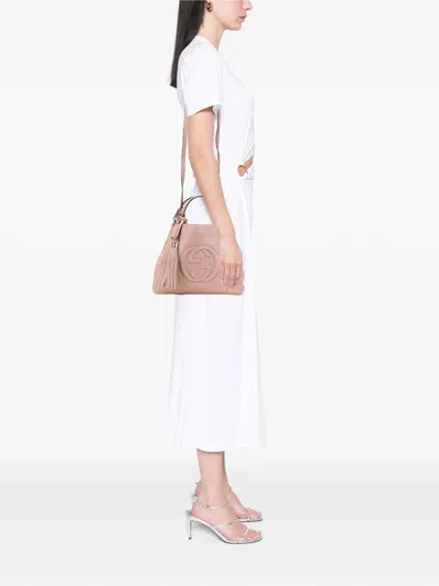 Pre-owned Gucci 2000-2015 Small Leather Soho Satchel In Pink