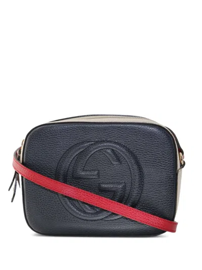 Pre-owned Gucci 2000-2015 Soho Disco Leather Crossbody Bag In White